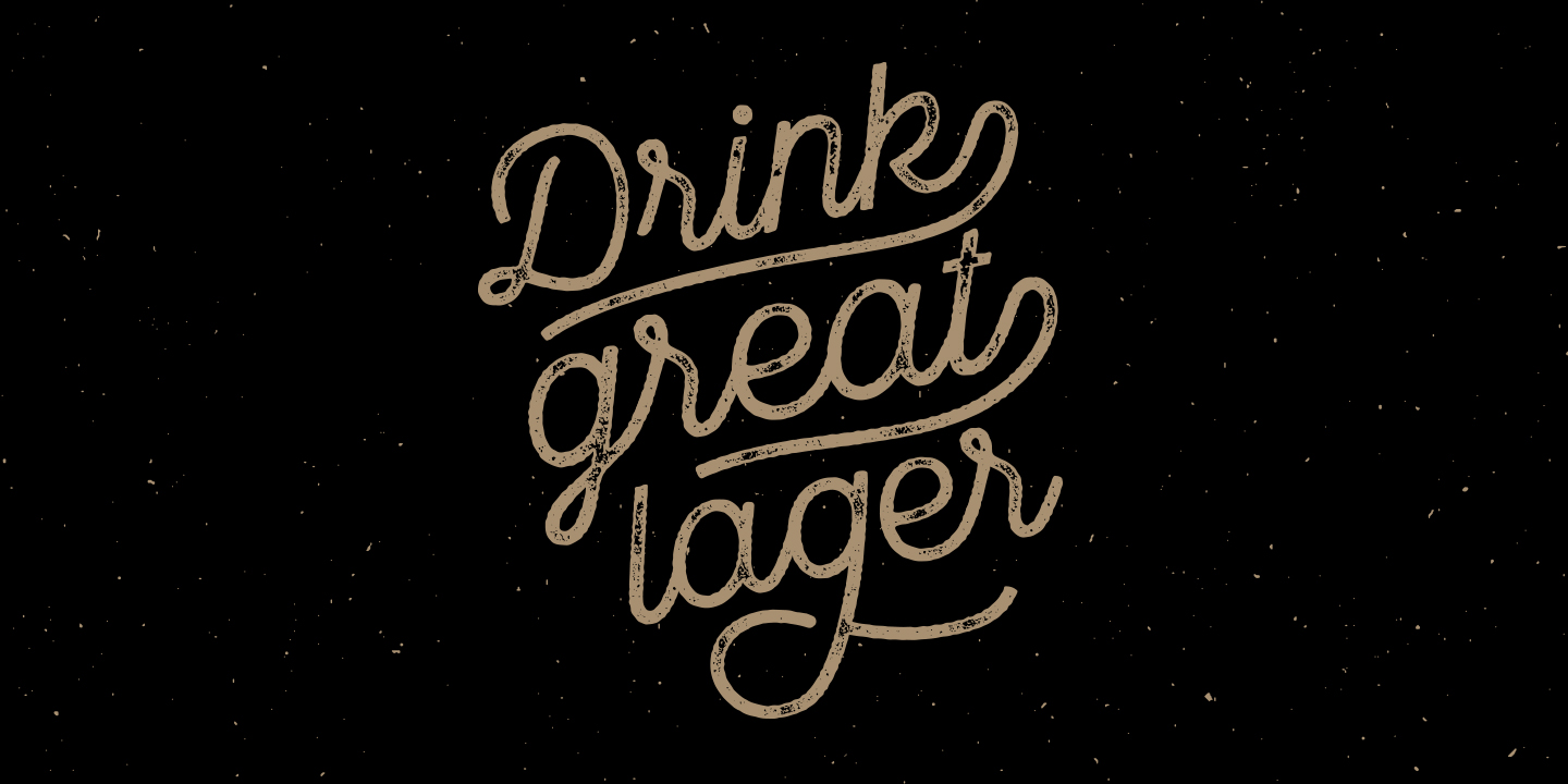 Пример шрифта Local Brewery Regular